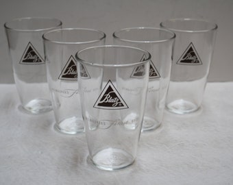 Vintage Anchor Hocking Blatz Actual Bar Glasses