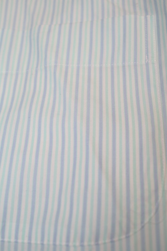 Peter Millar 'Crown Finish' Mint Blue & White Str… - image 2