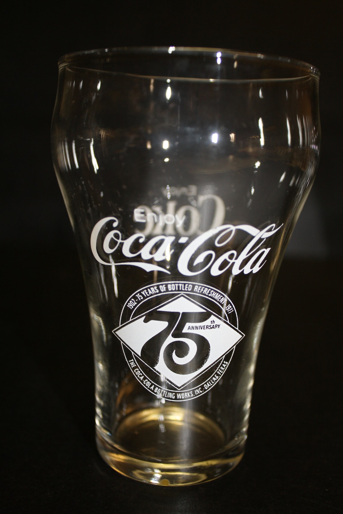 Cocacola 75th Anniversary Glasses Etsy