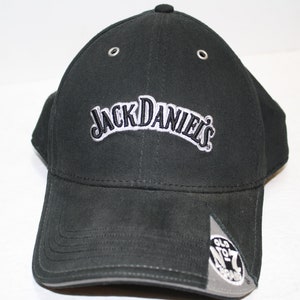 Jack Daniels Old #7 Brand Black, White and Gray Adult Ball Cap
