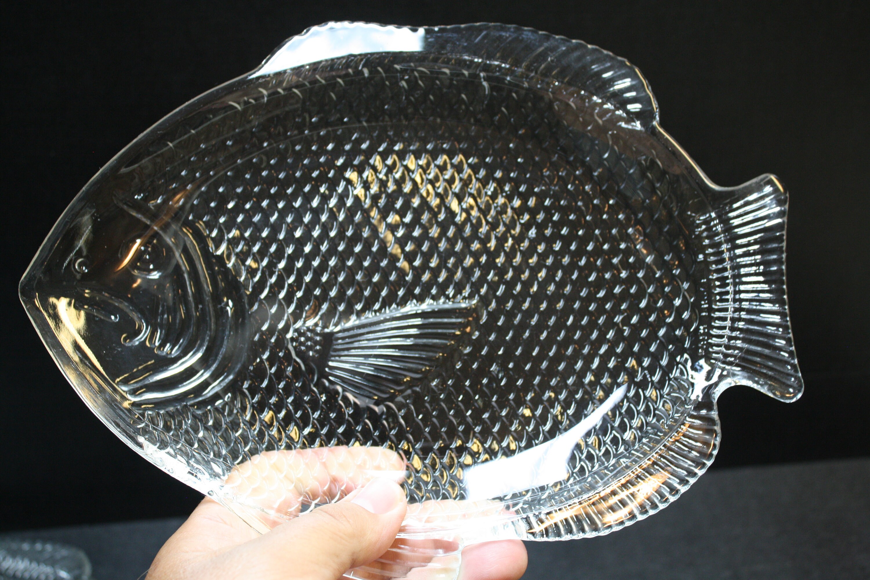 Ovenproof Fish Shaped Glass Plates Etsy