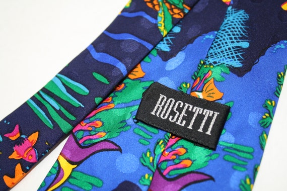 Colorful 'Sea Life' 100% Silk Designer Necktie by… - image 2