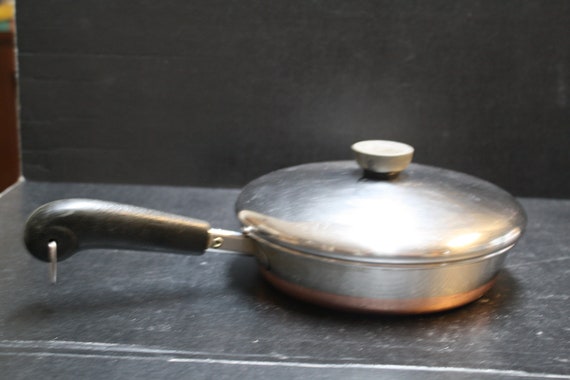 Revere Ware 8 Inch Copper Bottom Skillet W/lid 