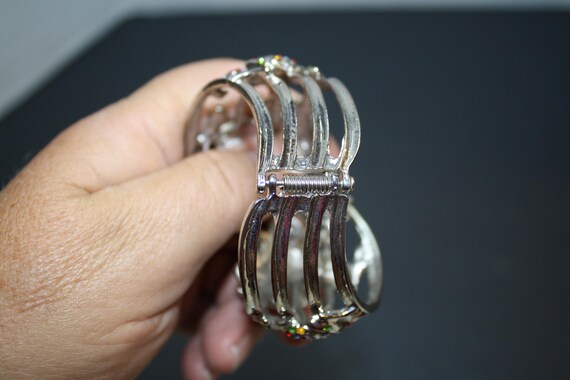 Rhinestone 'Frogs' Spring Closure Bracelet - image 2