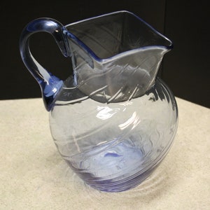 Blue Swirl Square Neck Pitcher