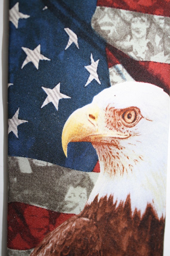 America Bald Headed Eagle Designer Necktie  by Eag