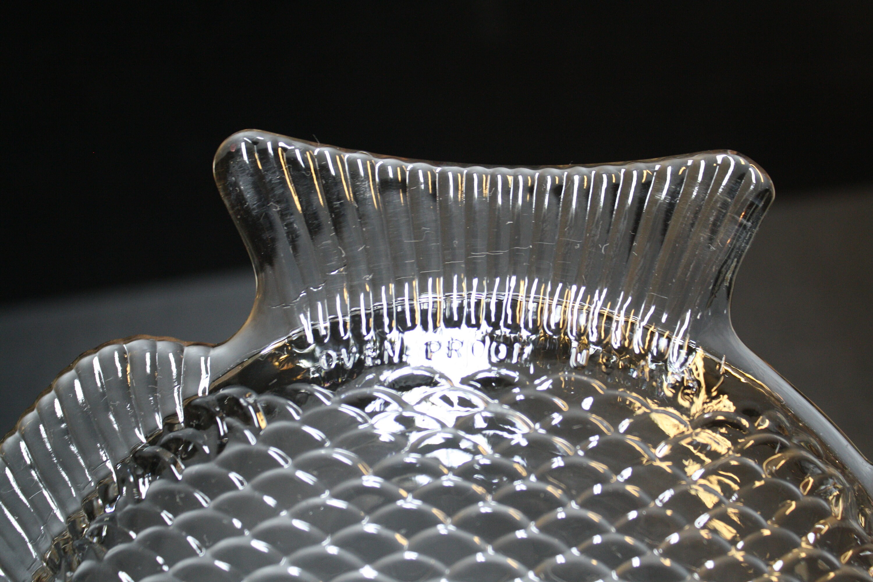 Ovenproof Fish Shaped Glass Plates Etsy