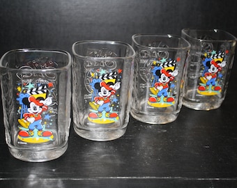 McDonalds/Walt Disney World 2000 Celebration Commemorative Square Glasses