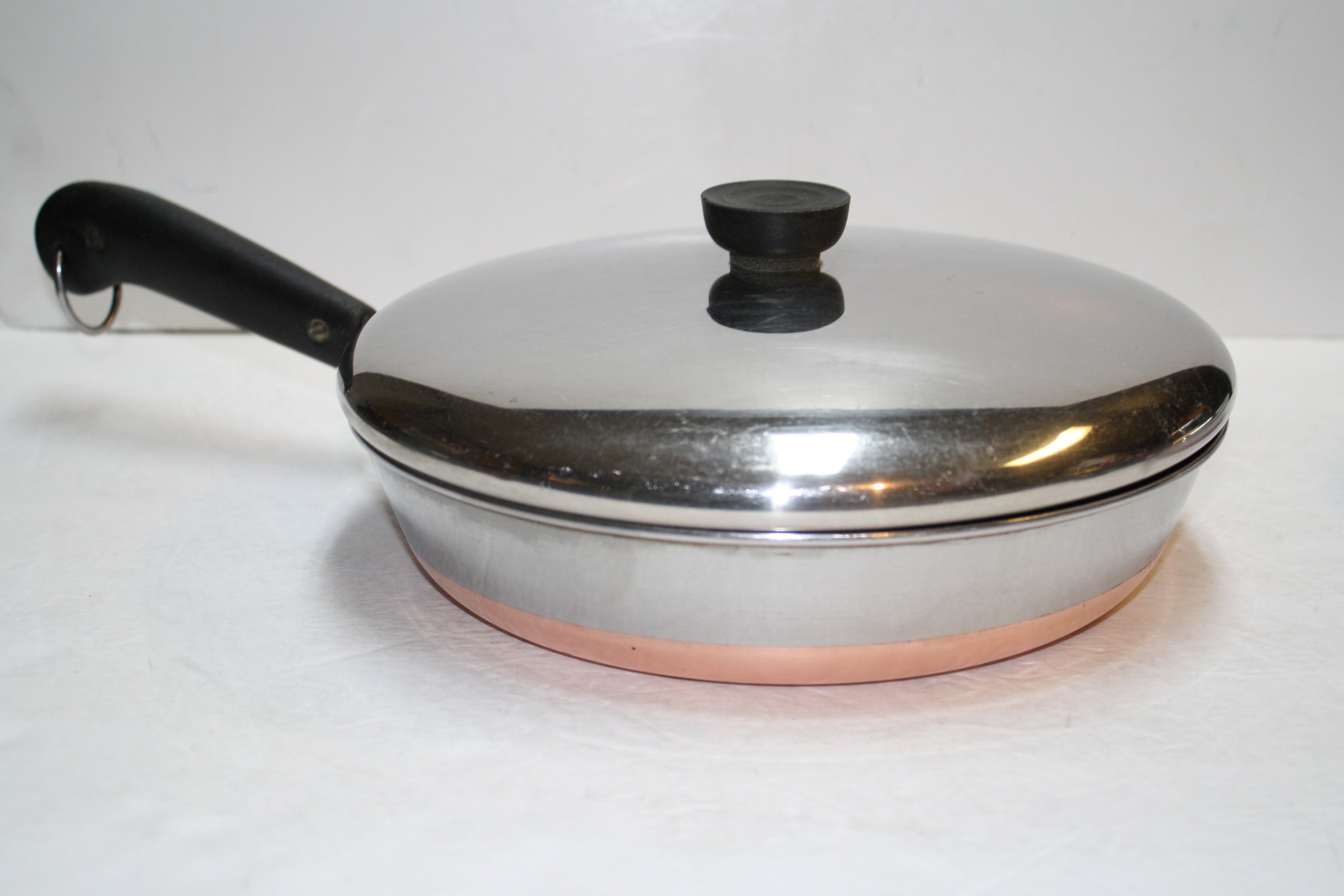  Revere Copper Clad Cookware Set, Silver (7 Piece) : Home &  Kitchen