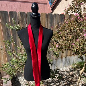 Red Satin Tie