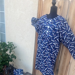 Adult Patriots Nightshirt & Matching Hat - Etsy