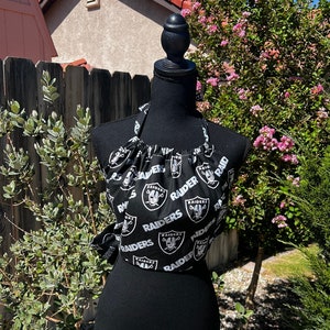 Raiders (Gray) Halter Top with tucks