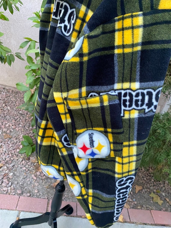 Steelers Plaid Pocketed Hoodie - Etsy