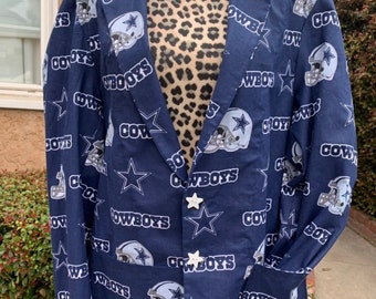 Cowboy's Navy Blue Men's suit Jacket with Star buttons