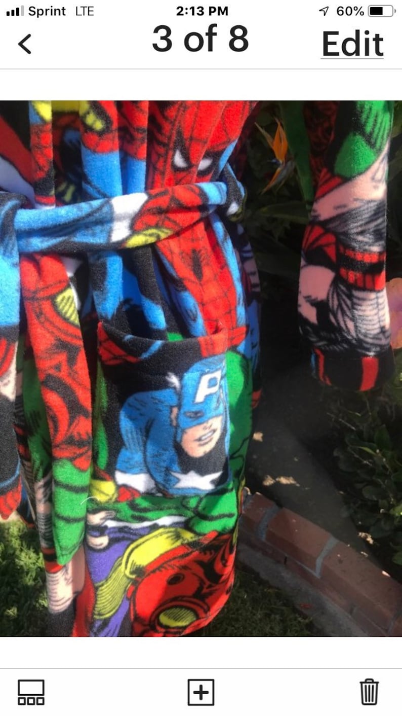 Marvel Robe Marvel Comic Teen Unisex Robe - Etsy