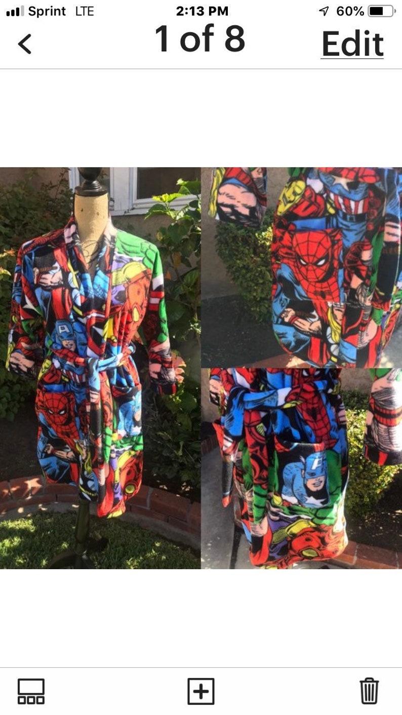 Marvel Robe Marvel Comic Teen Unisex Robe - Etsy