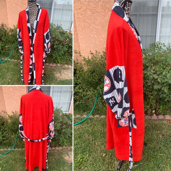 New York Yankees Red Robe - Etsy