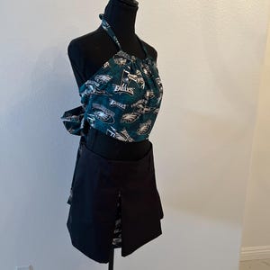 Eagle&#39;s (Black ) Halter Top with tucks