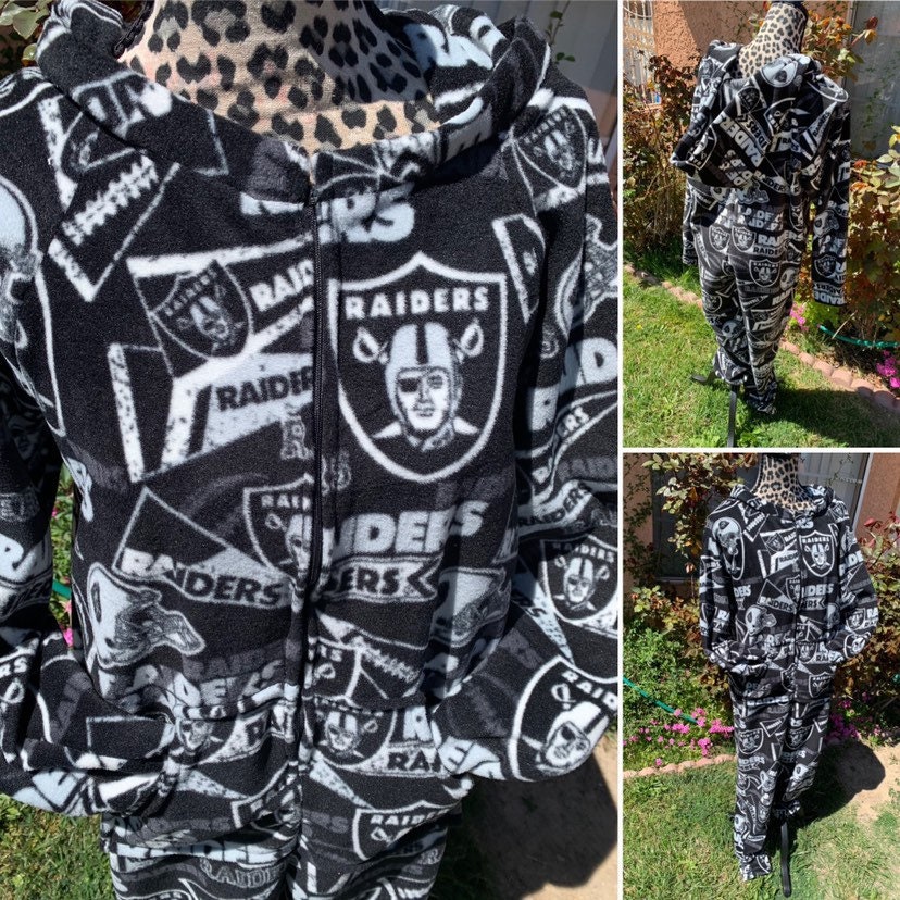 Raiders Flag Adult One Piece Pj s Etsy UK