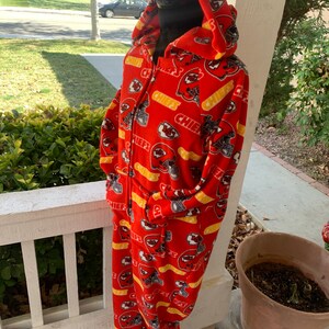 Kansas City (Red) Adult One Piece PJ's