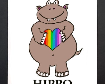 Pride Card: Hippo Pride