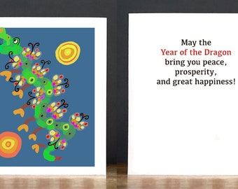 New Year's Greeting Card: The Year of the Dragon