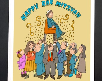 Bar Mitzvah Card: Celebrating