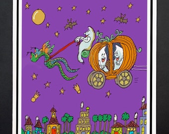 Halloween card: The Chariot
