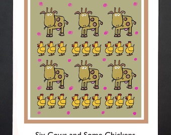 All Occasions Cards: Six Cows and Some Chickens