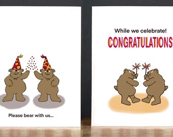 Congratulations Card: Bear With Us