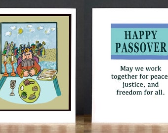 Passover Greeting Card: At the Table