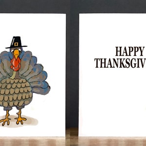 Thanksgiving Card: Pilgrim Turkey