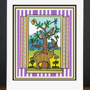 Blank Cards: Cat at the Window
