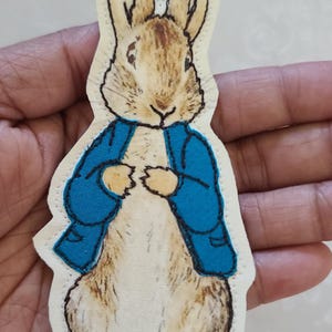 Peter Rabbit Fabric Bookmark by Beatrix Potter,custom Made Marker ...