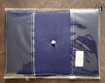 Couverture en vinyle transparent pour cahiers en tissu MarieLeeCrafts