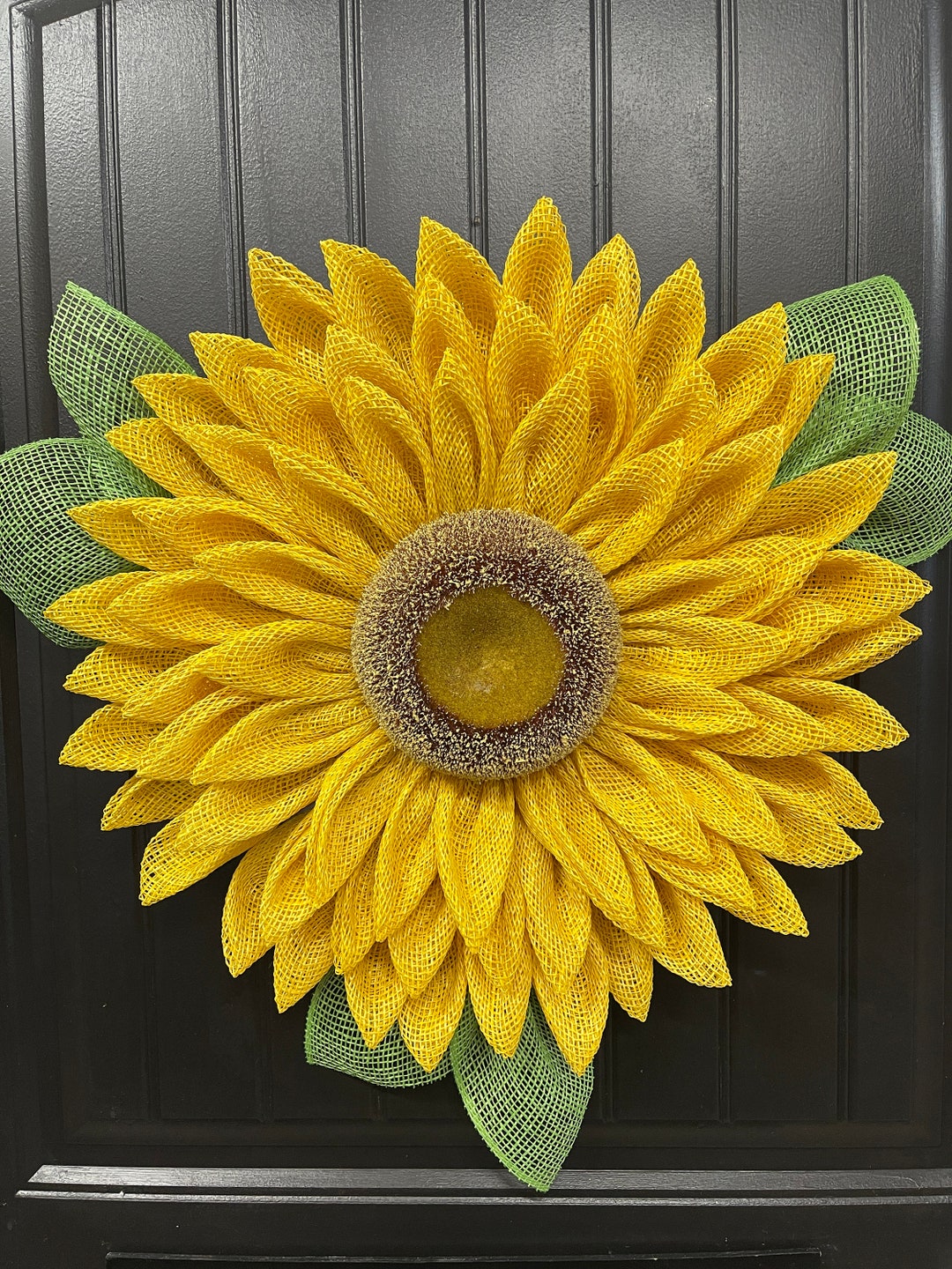 Yellow Sunflower Wreath, Summer Flower Front Door Decor, Gift for ...