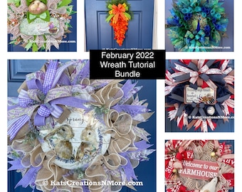 Video Tutorials, Wreath Making Video, Wreath Making Bundle, Kats Creations Video Tutorials, Materials Lists, Wreath Video Tutorials