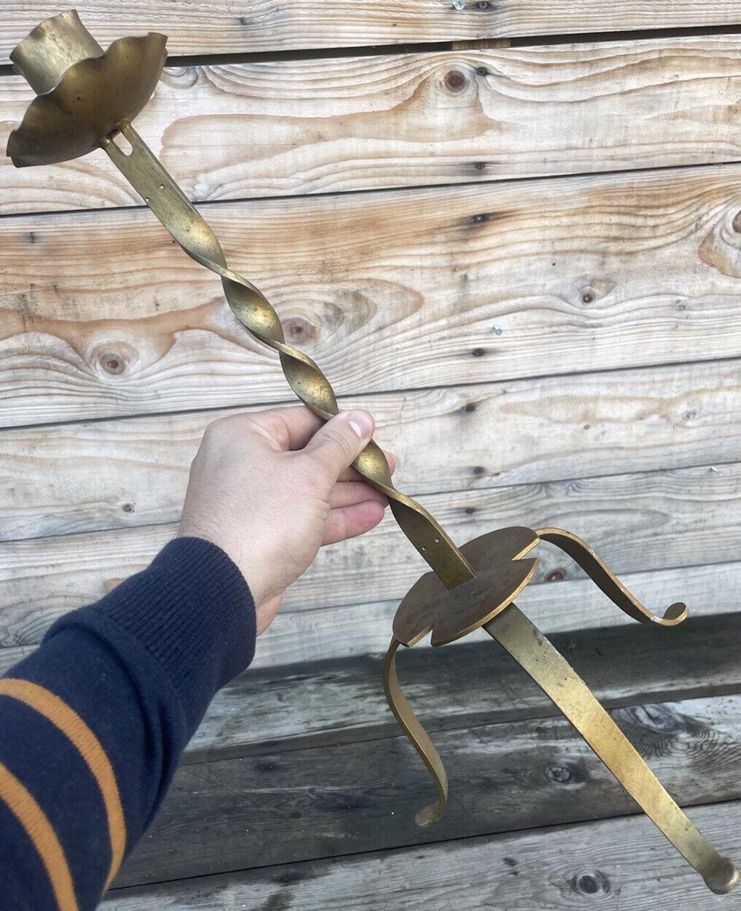 Antique Wrought Iron Lamp Base, Vintage Design, 1950s - Etsy