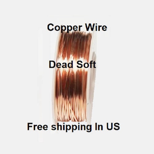 1 Oz. Spool Or Coil / 12 To 26 Ga Dead Soft Yellow Brass Wire Round 