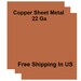 22 Ga Solid Copper Sheet Metal / One Side Is Covered With PVC To Prevent Scratch