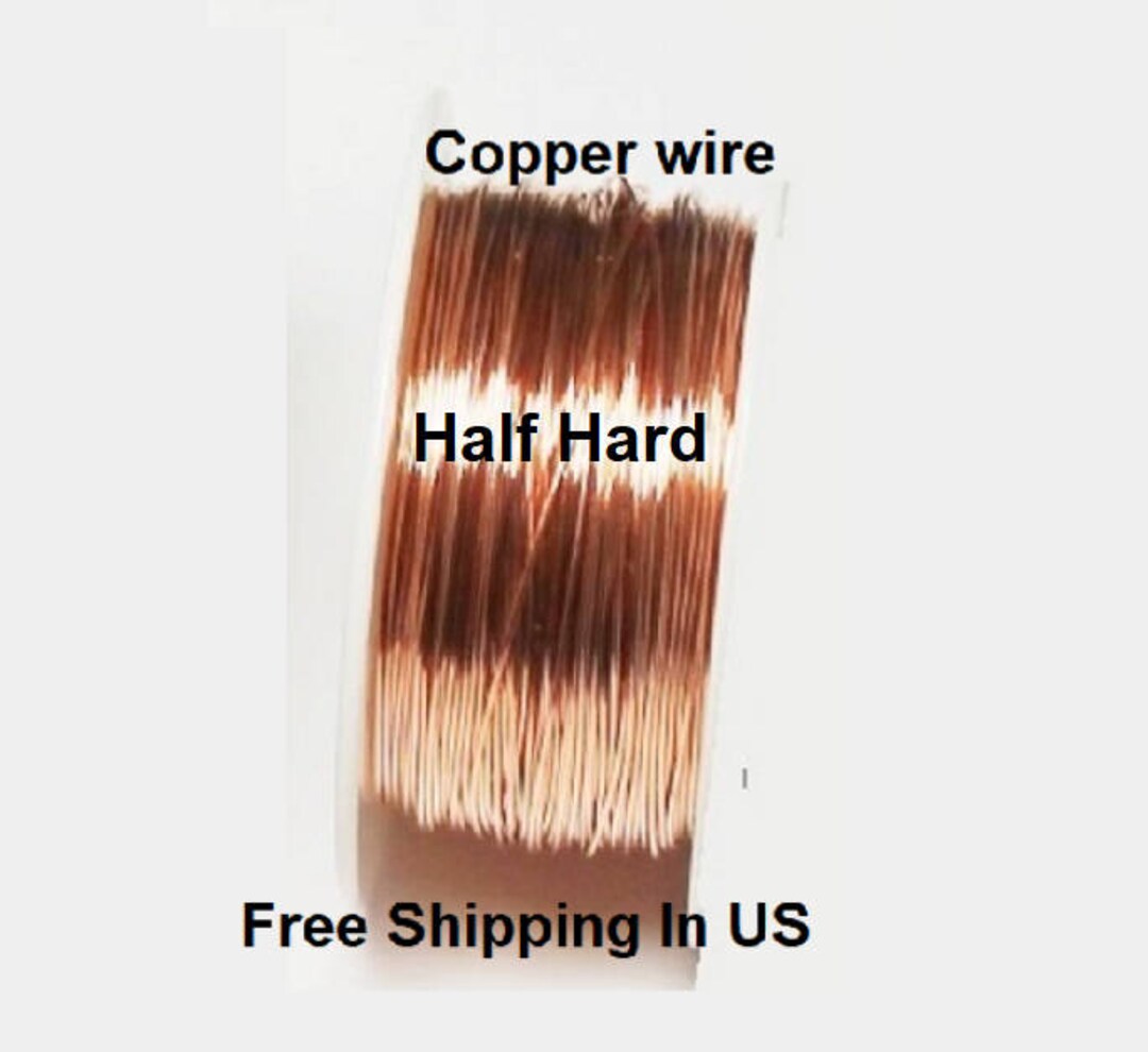 5 Oz Round Solid Copper Wire Half Hard on Spool 99.9 Etsy