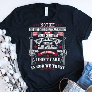 God Bless America Patriot T-Shirt America Conservative Tee
