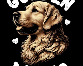 Golden Mama PNG | Golden Retriever | Dog Lover | Pet Mom | Golden Owner | Dog Mom | Digital Instant Download Only