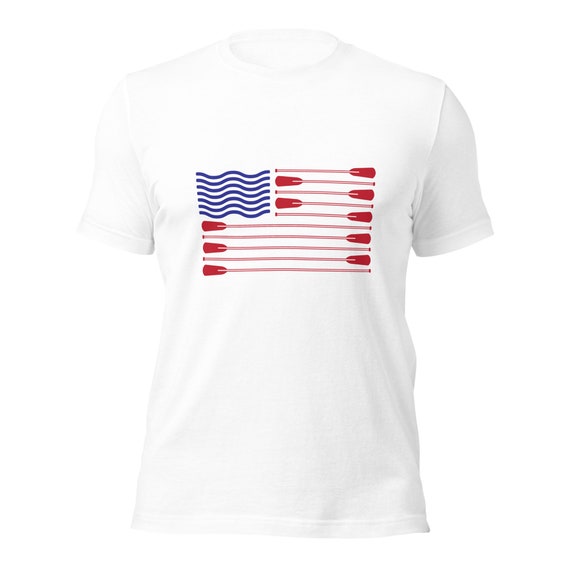 American Flag Crew Rowing T-Shirt Rowing Oar Tee American Flag Crew Rowing T-Shirt Rowing Oar Tee