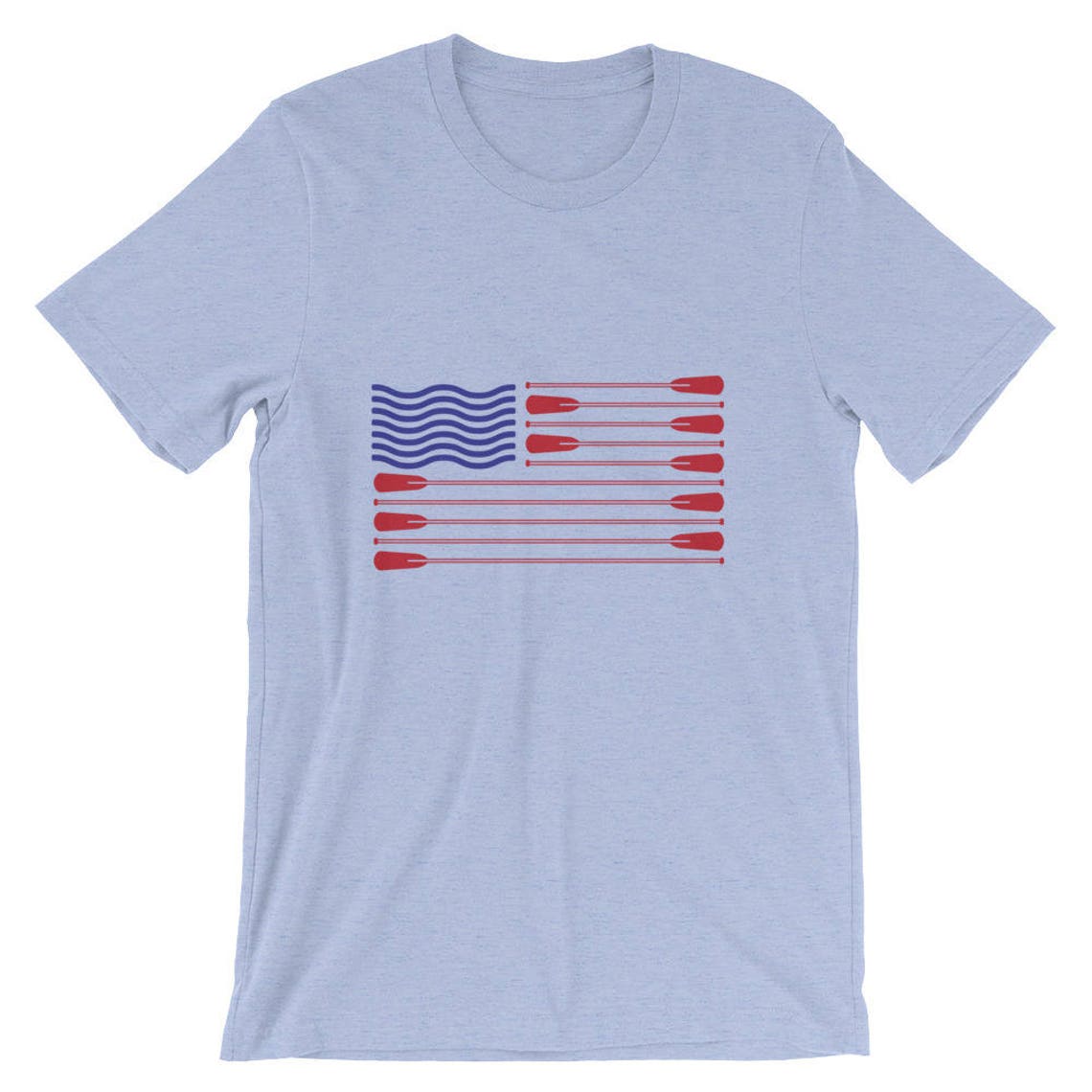 American Flag Rowing T-shirt Crew Rowing Oar Tee Fourth of | Etsy