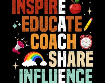 Teacher PNG | Gift For Teacher | Educate | Back To School | Teacher Appreciation | Educator Gift | Digital Instant Download Only