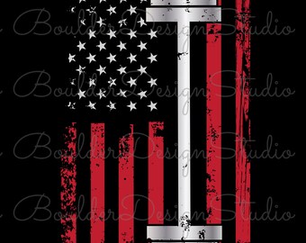 Weightlifting American Flag Distressed PNG | Patriotic Workout | Gym Fitness | Digital Instant Download Only