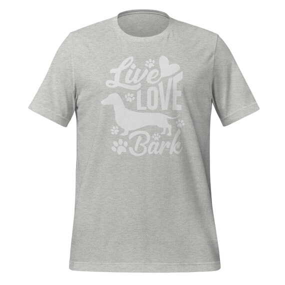 Retro Dachshund Live Love Bark T Shirt Retro Dachshund Live Love Bark T Shirt
