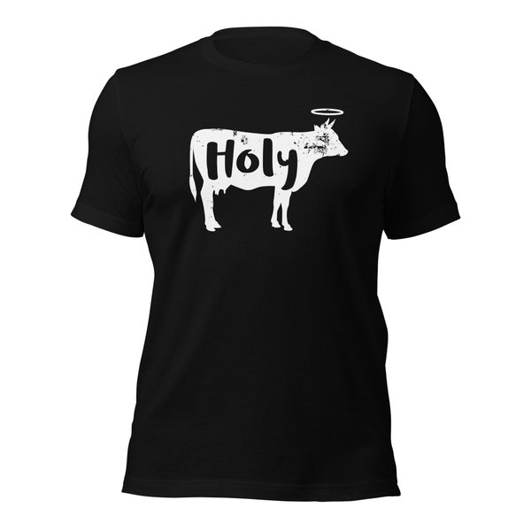 Holy Cow - Funny Dairy Farmer - Cute Cattle Short-Sleeve Unisex T-Shirt