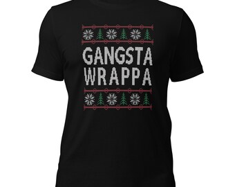 Gangsta Wrappa Funny Christmas Present Shirt | Gangsta Wrapper | Cute Christmas Shirt | Christmas T-Shirt | Gift For Her | Merry Christmas